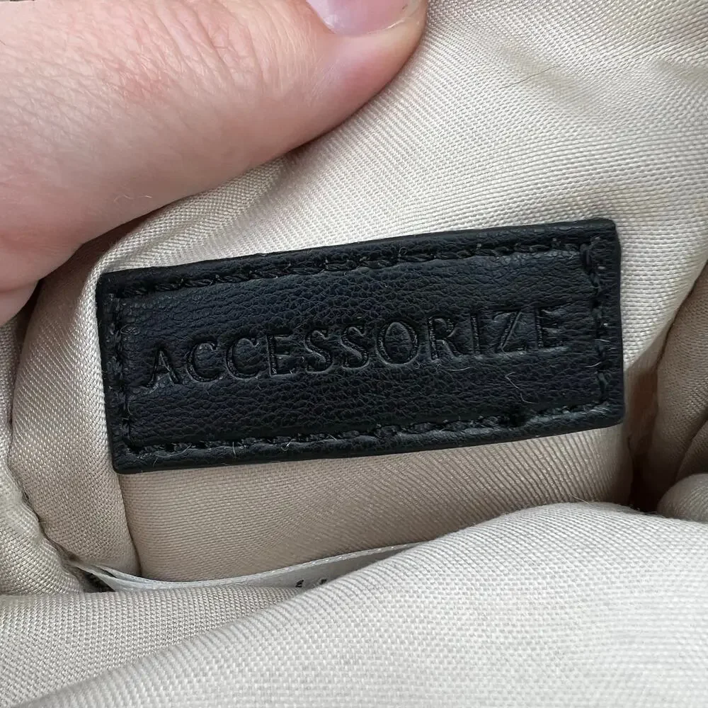 Accessorize Off White Sherpa Small Crossbody Bag